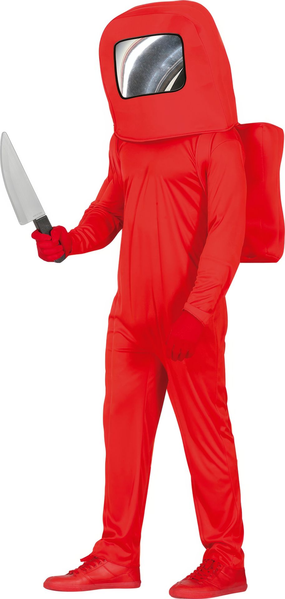 Among Us Imposter Rood Kostuum Tiener 14-16 Jaar