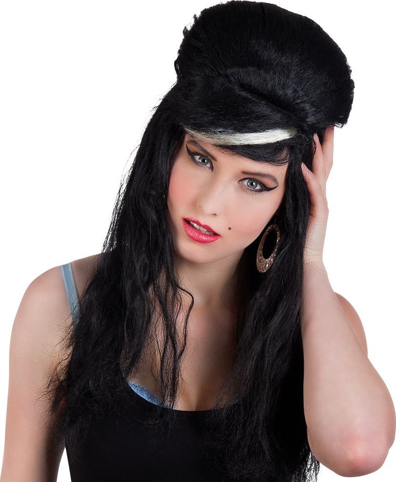 Amy Winehouse Pruik Zwart