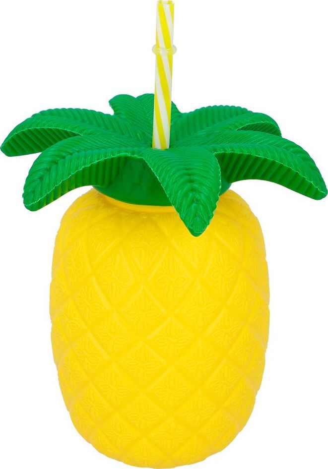 Ananas Drinkbeker met Rietje