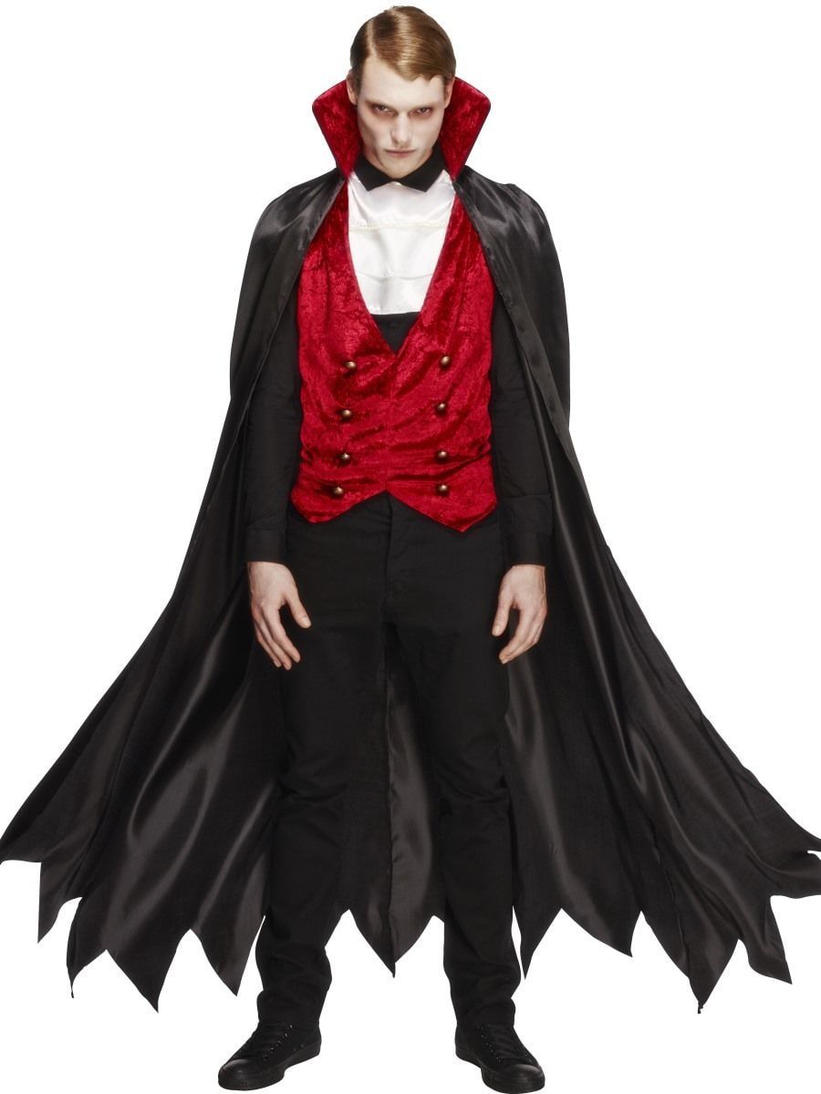 Angstaanjagende dracula vampier kostum