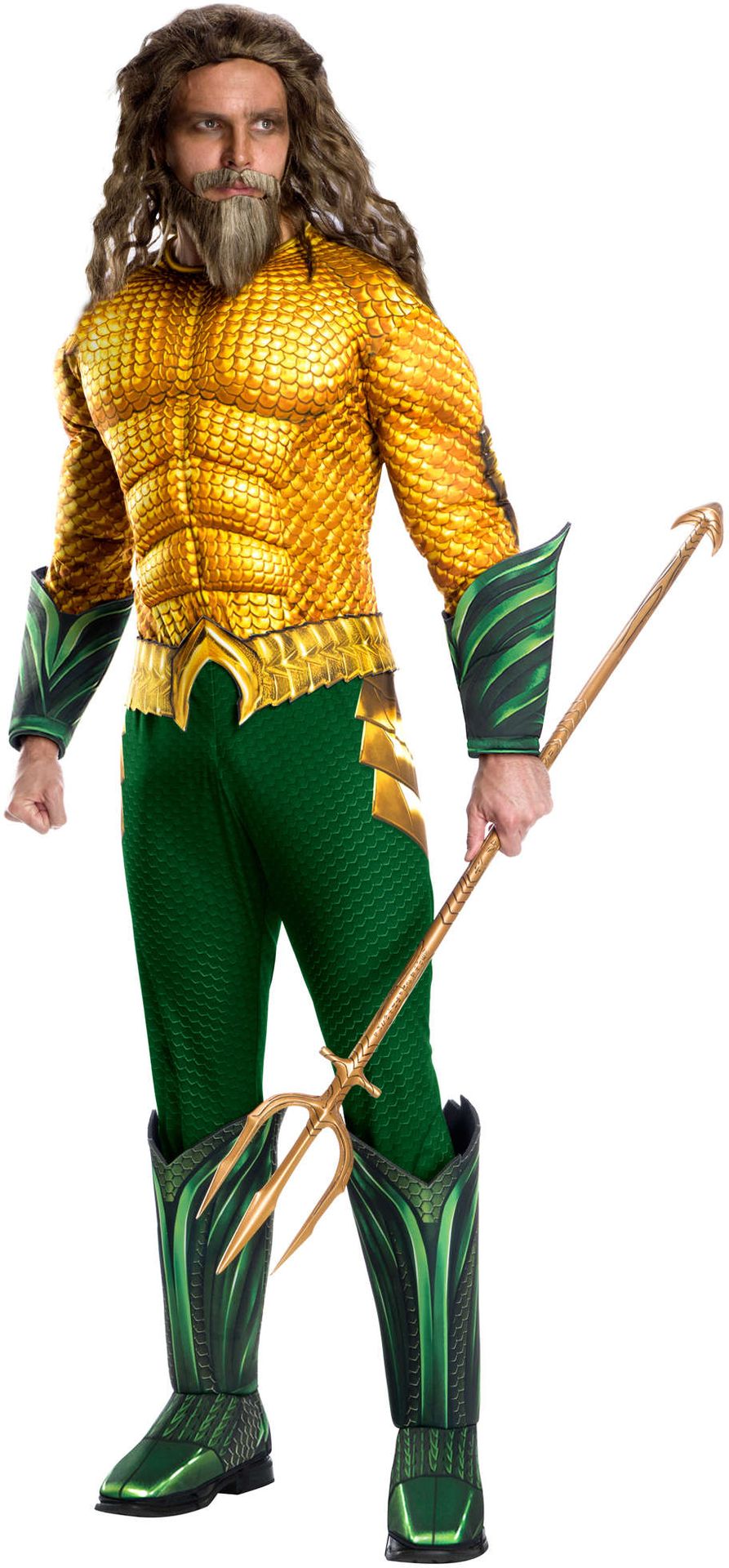Aquaman Deluxe Gespierd Kostuum DC Comics