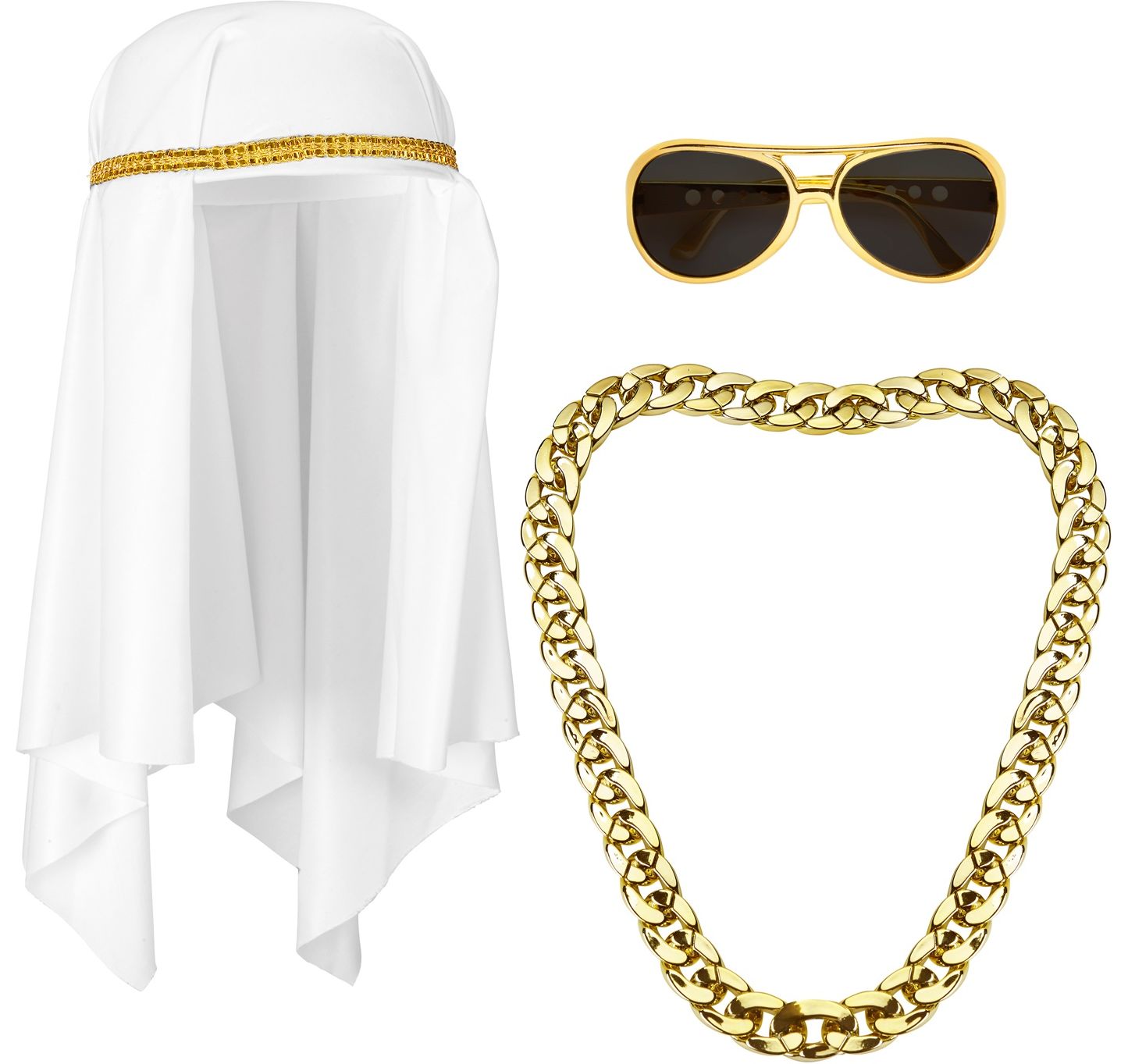 Arabische Sjeik Carnaval Accessoire Setje