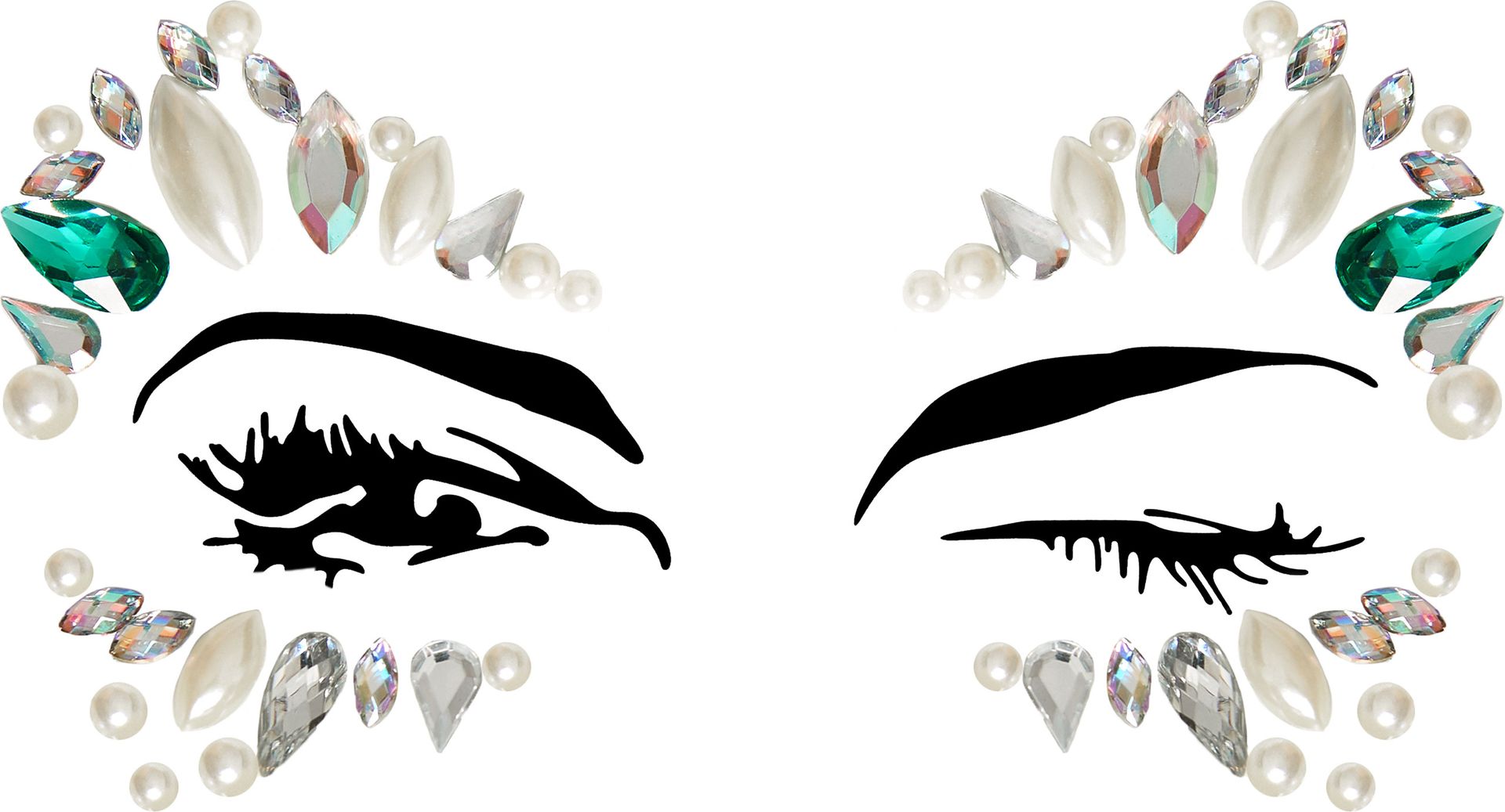 Arista Gezicht Jewel Stickers