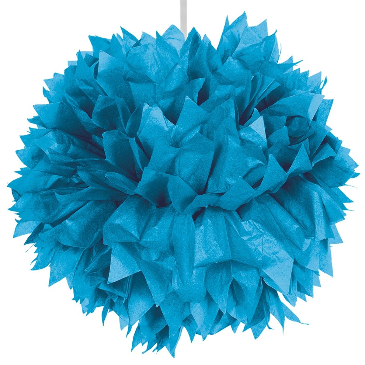 Azuur Blauwe Pompom Hanger 30cm