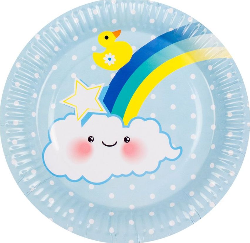 Baby Boy Babyshower Bordjes