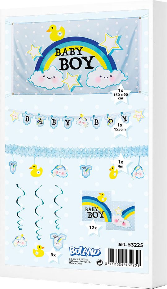 Baby boy babyshower geboorte pakket