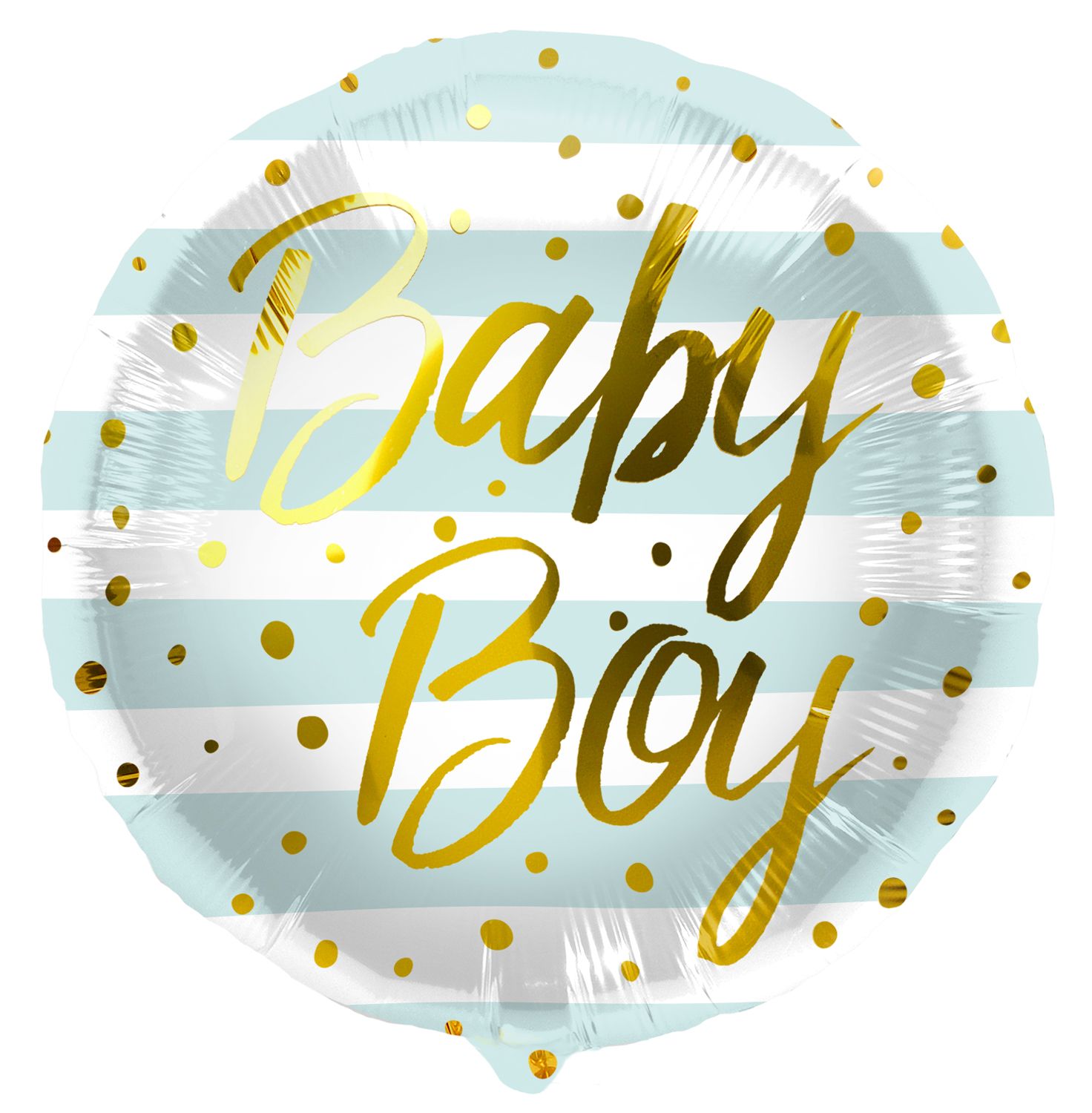 Baby Boy Strepen Blauw Folieballon