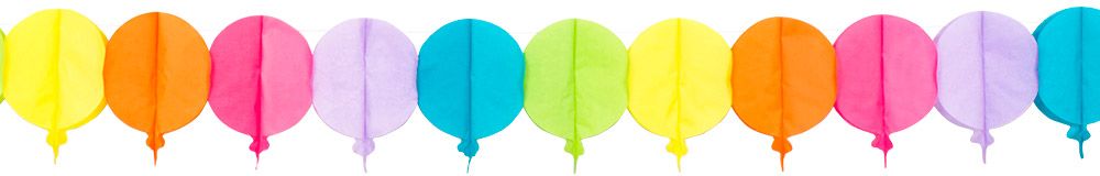 Ballonnen kleurrijke verjaardag slinger