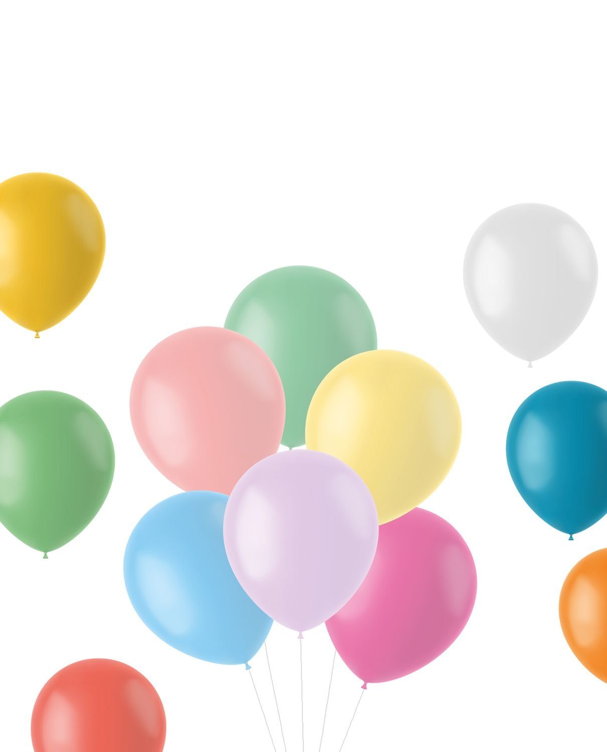 Ballonnen mix gekleurd pastel 50 stuks