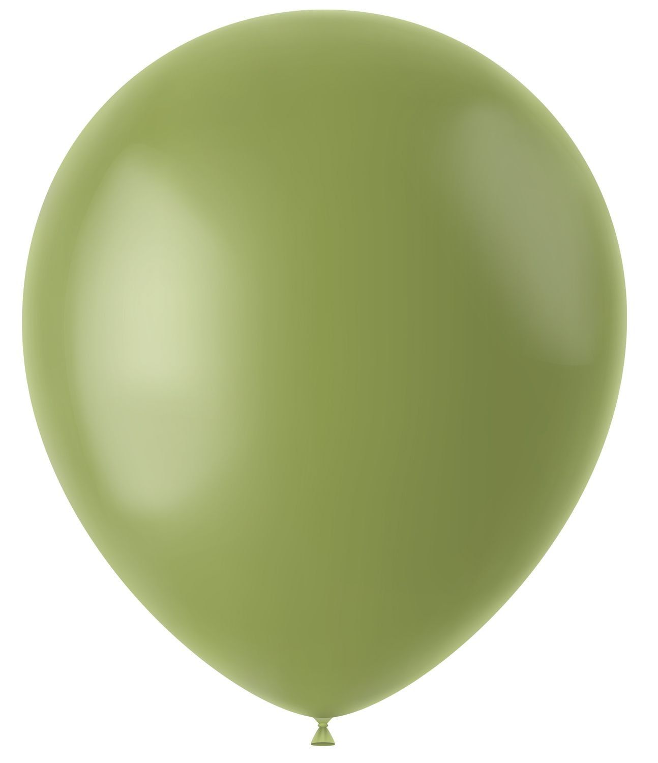 Ballonnen olijf groen mat 50 stuks
