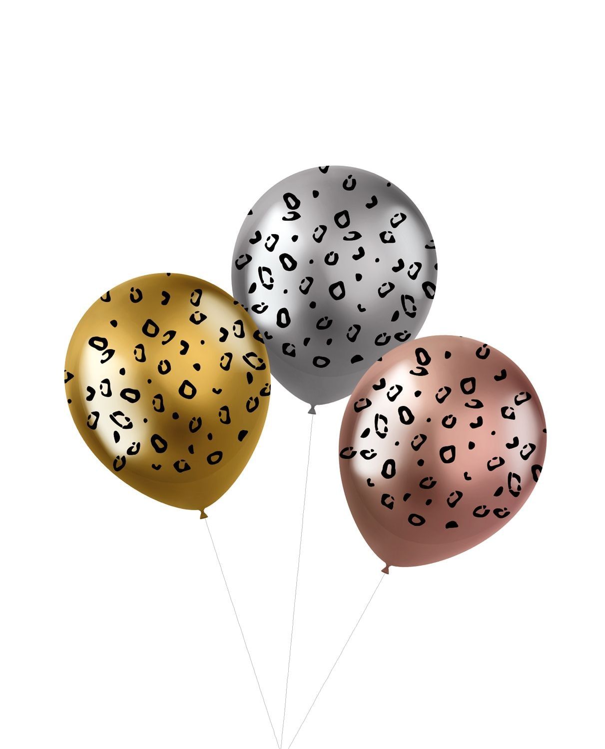 Ballonnen Panter Print Mix Metallic