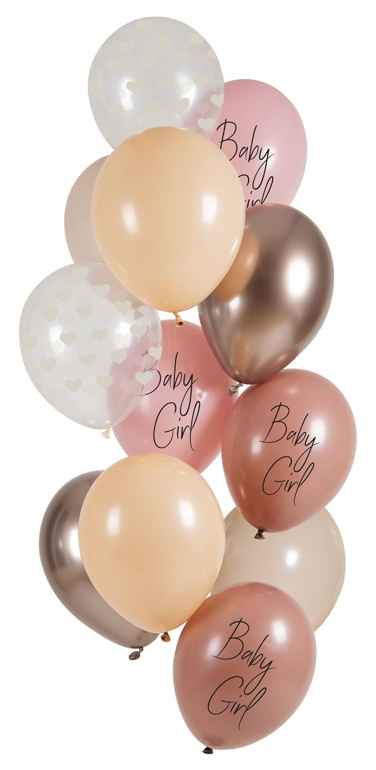 Ballonnen set babyshower baby girl