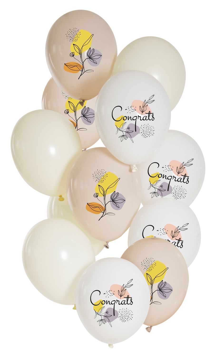 Ballonnen set Congrats Plantjes