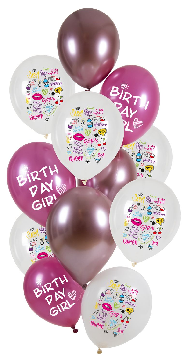 Ballonnen set Verjaardag Birthday Girl