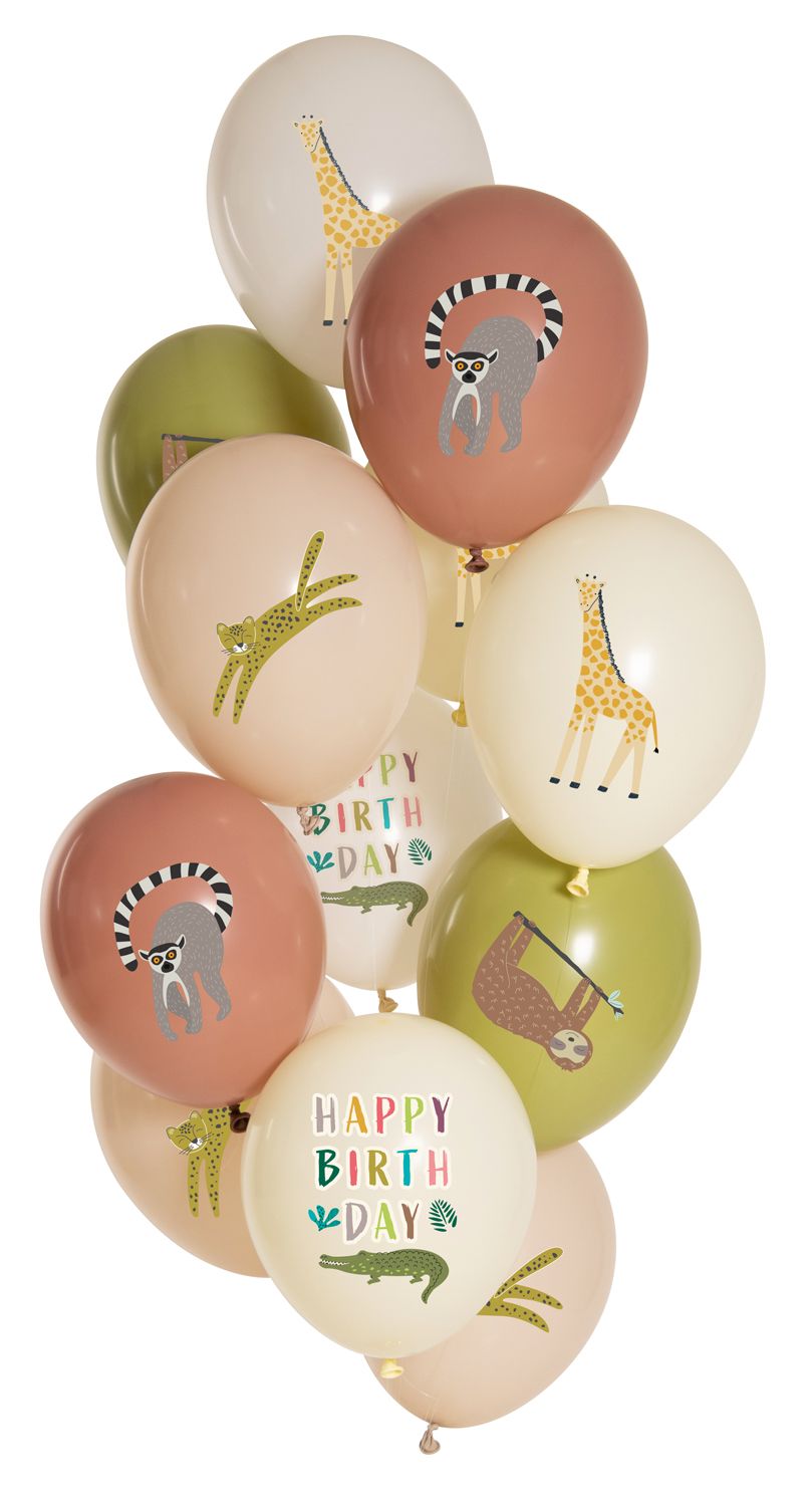 Ballonnen set verjaardag dieren