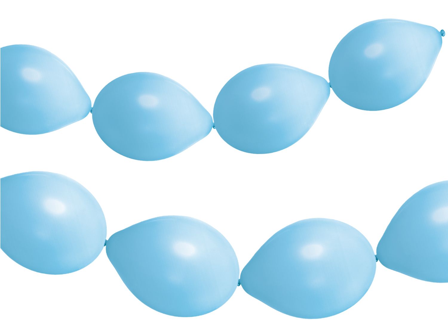 Ballonnenslinger baby blauw mat