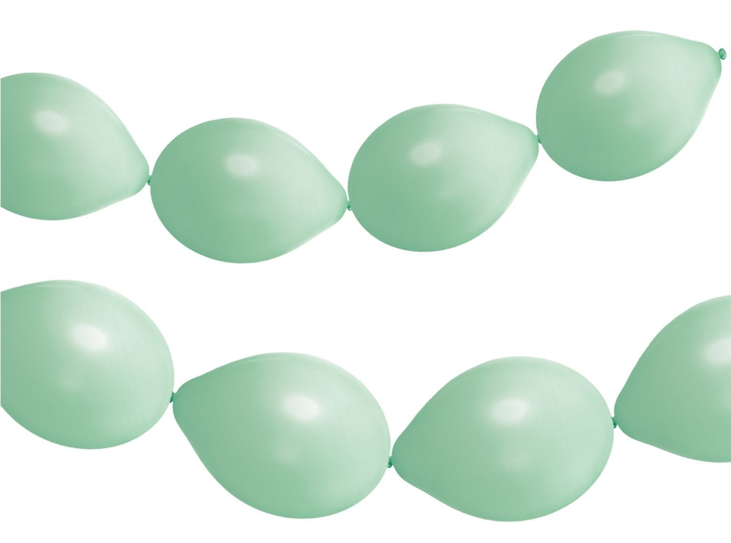 Ballonnenslinger pistache groen mat