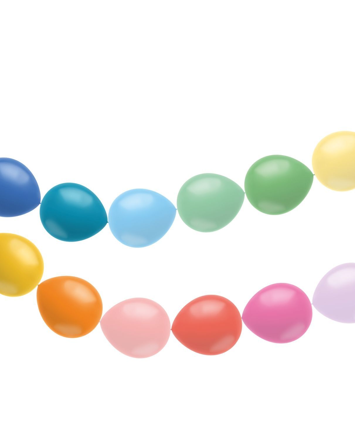 Ballonnenslinger regenboog kleuren