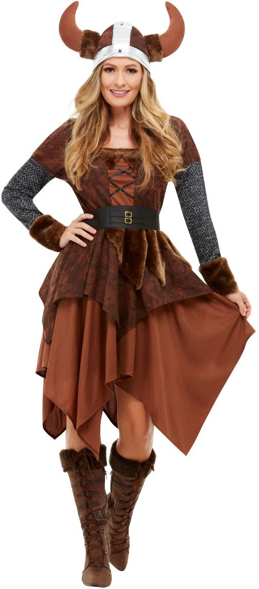 Barbaarse Viking Kostuum Vrouw