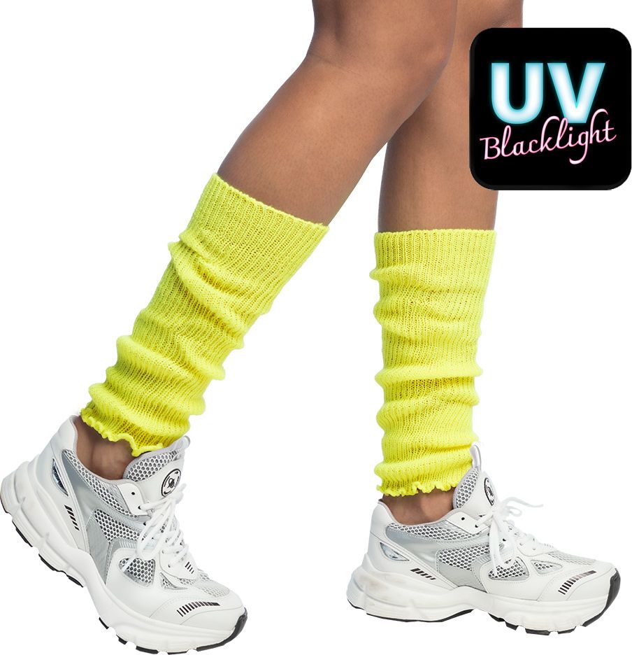 Basic Beenwarmers Neon Geel