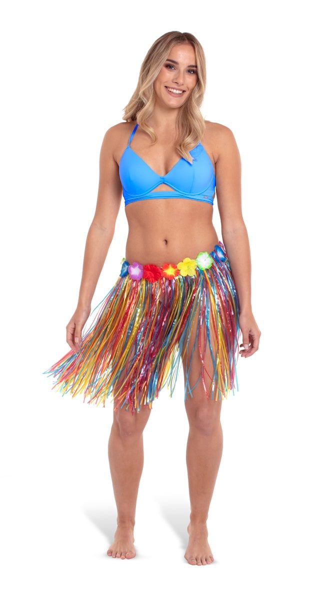 Basic Hawaii Rok Meerkleurig 45cm