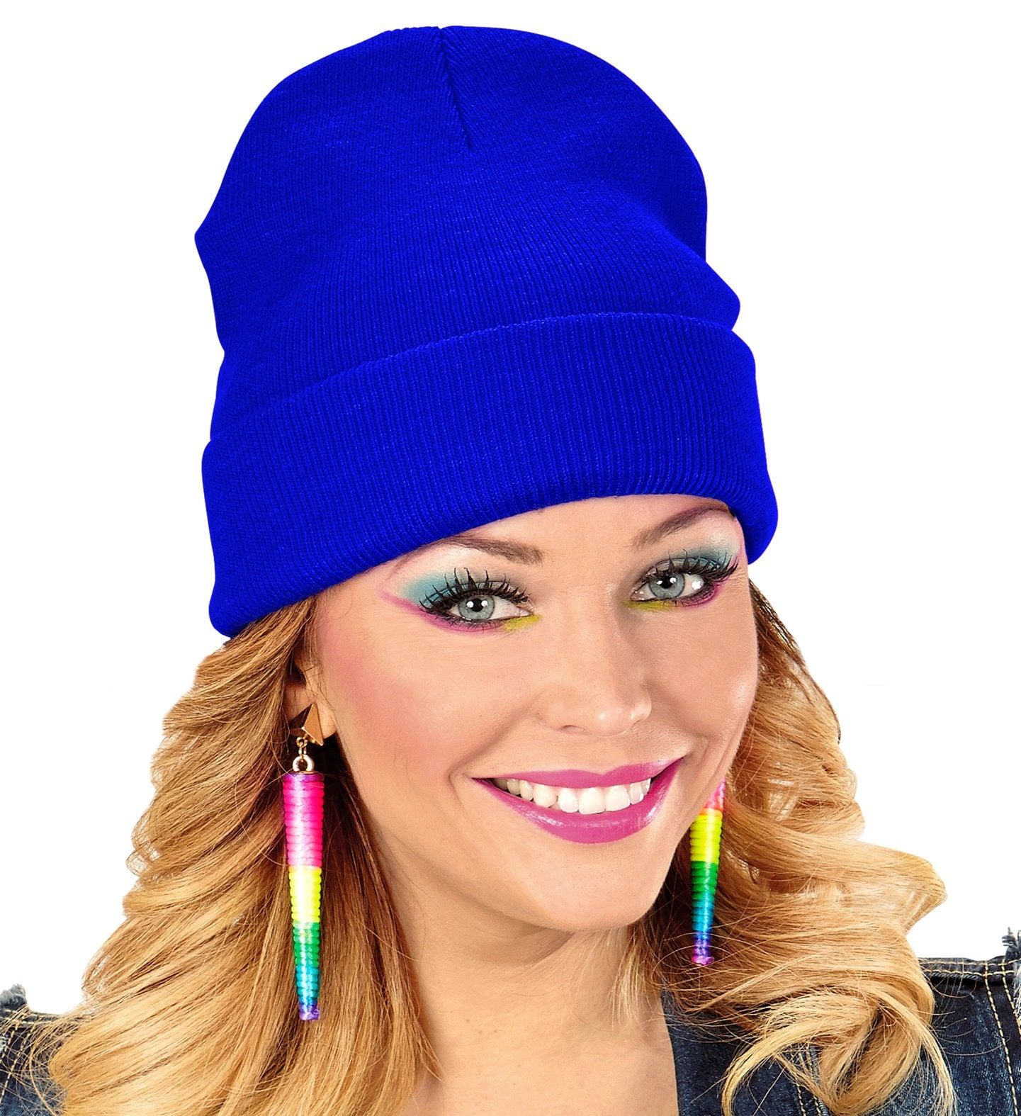 Beanie Carnaval Muts Blauw Dames Mannen