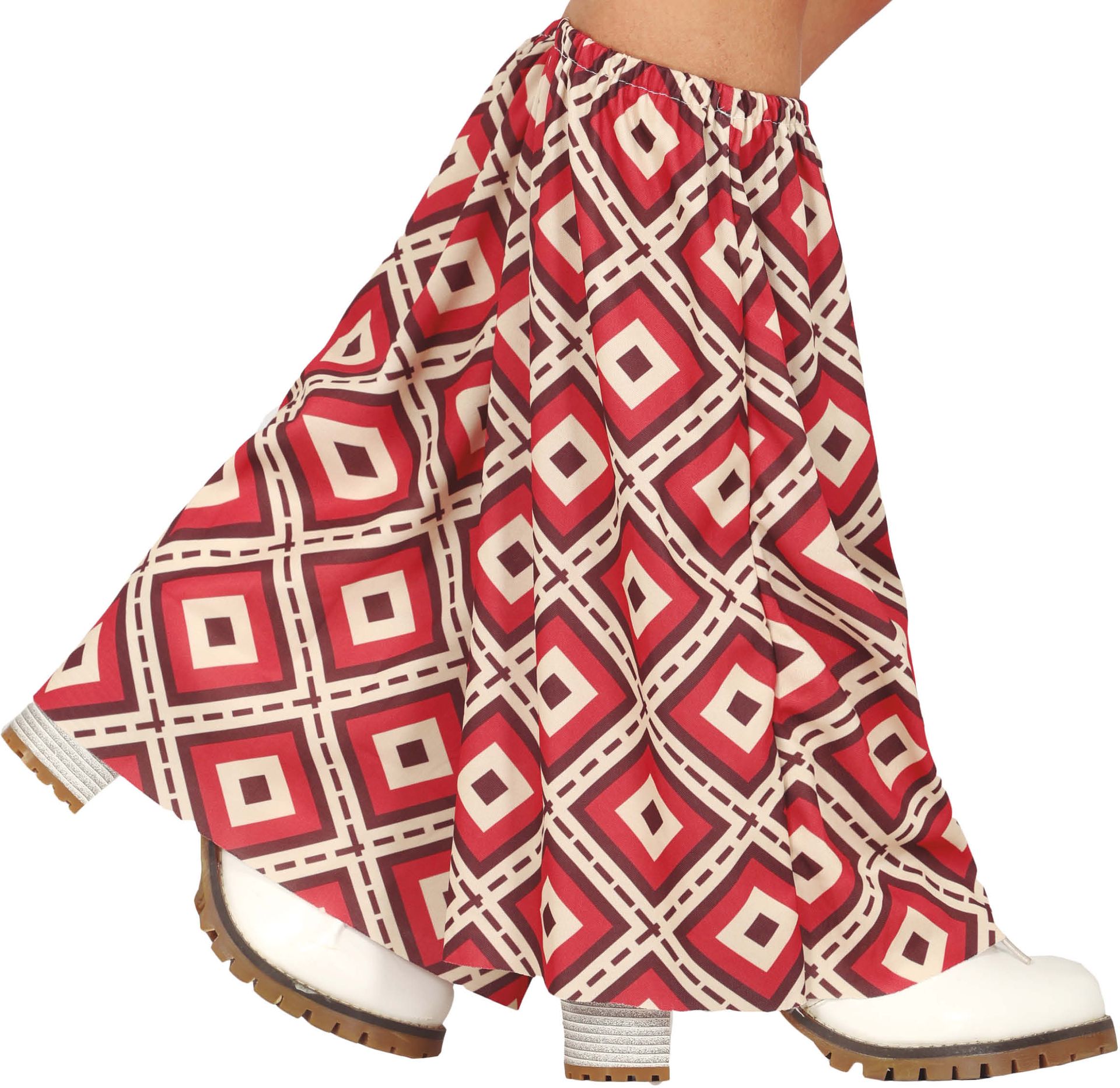 Beenwarmers 70's Volwassenen Retro Ruiten