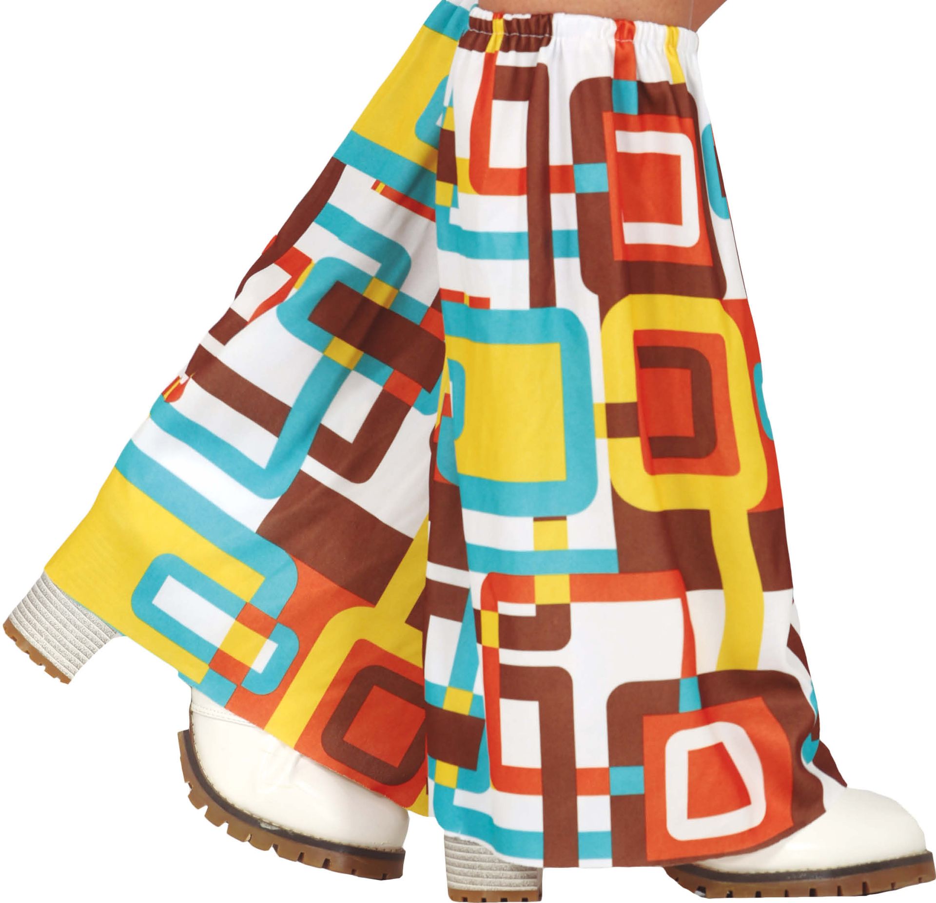 Beenwarmers 70's Volwassenen Retro Vierkanten