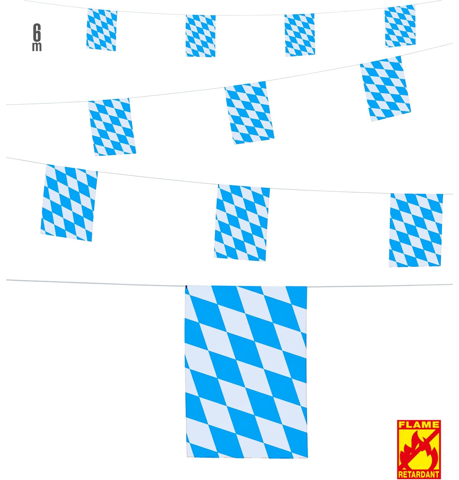 Beierse Oktoberfest Vlaggenlijn 6 Meter