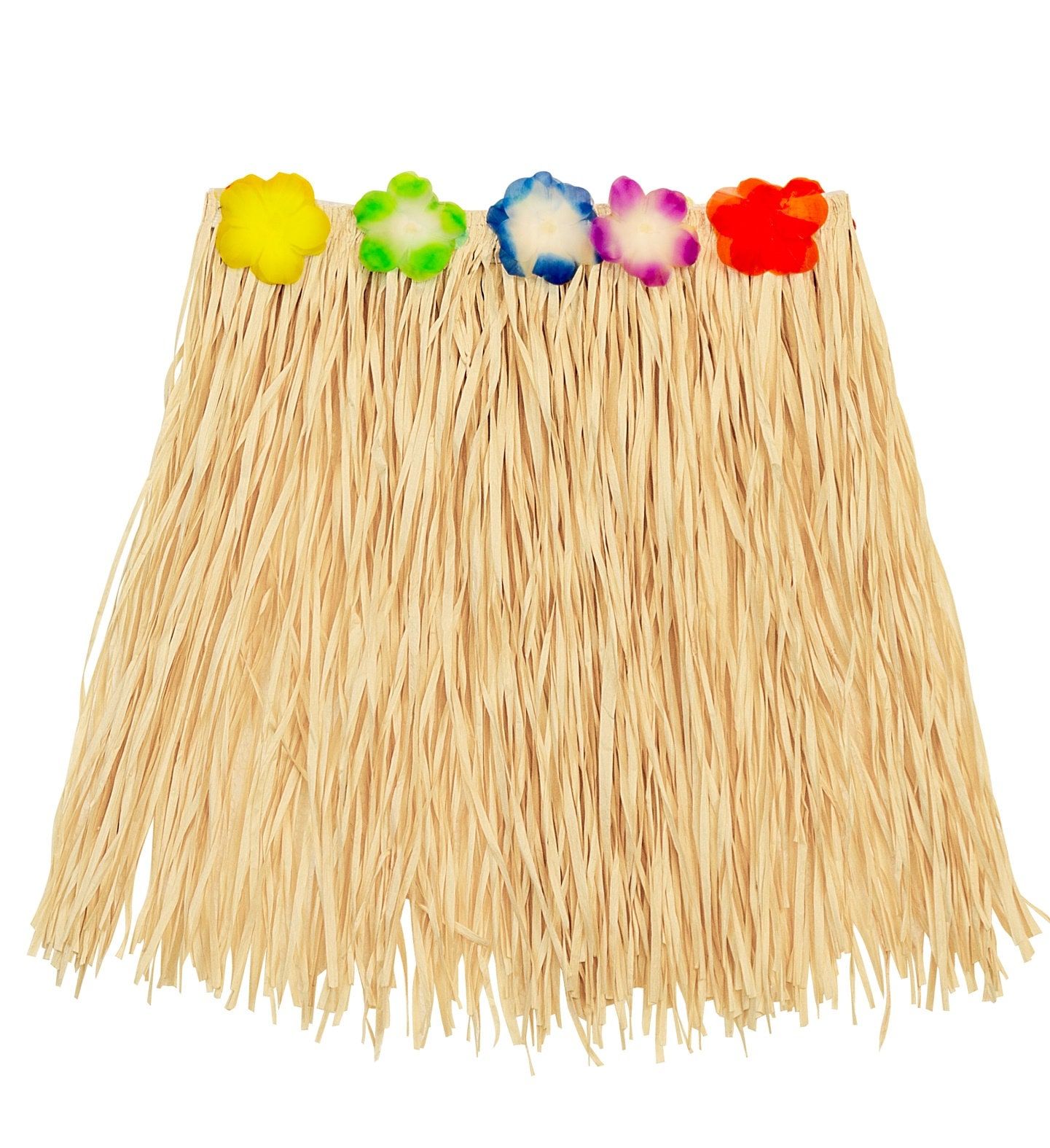 Beige Hawaii Hula Rok met Bloemenriem