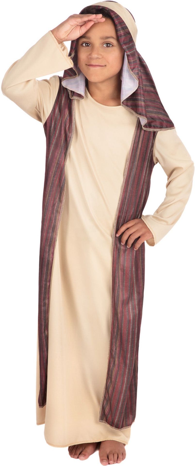 Beige Kerststal Herder Kostuum Kinderen