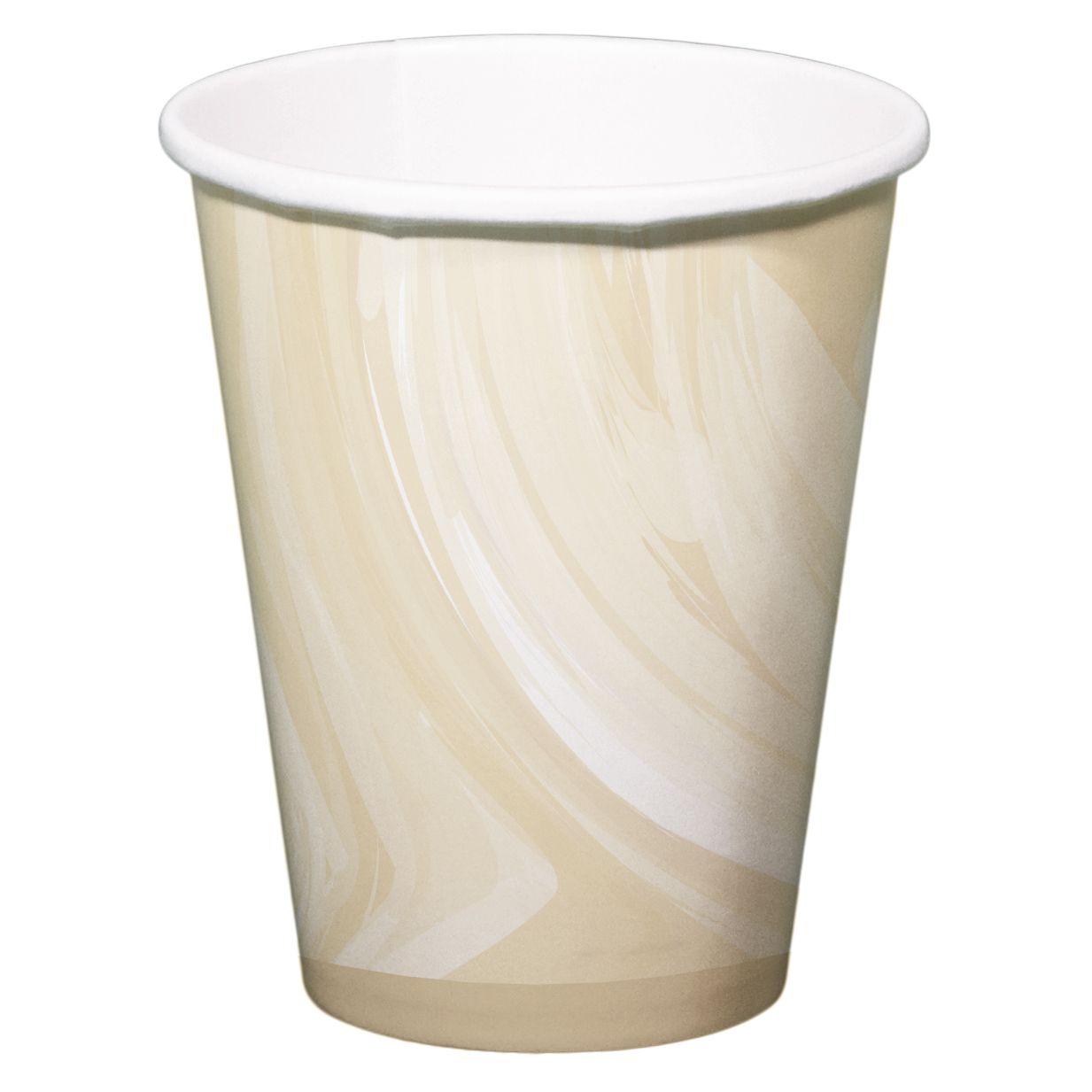 Beige Marmer Babyshower Bekers 6 Stuks