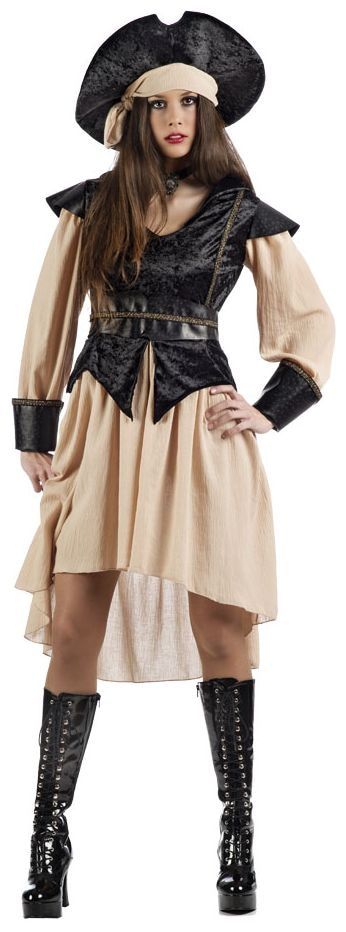 Beige Piraten Jurk