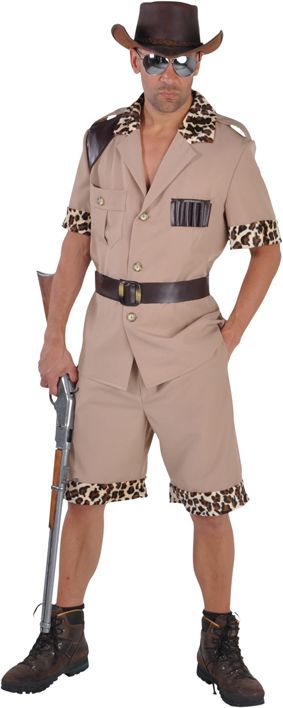 Beige Safari Outfit Heren