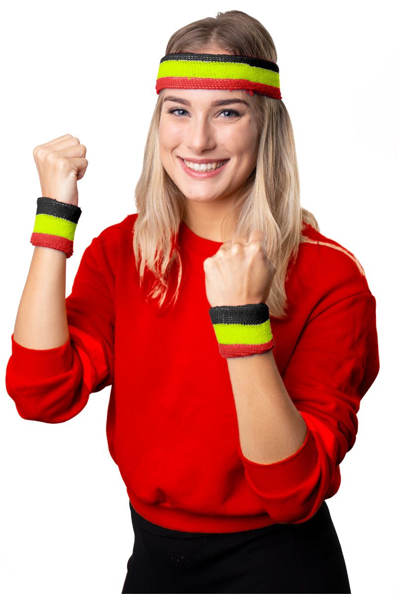 Belgie Supporter Zweetbandjes Set