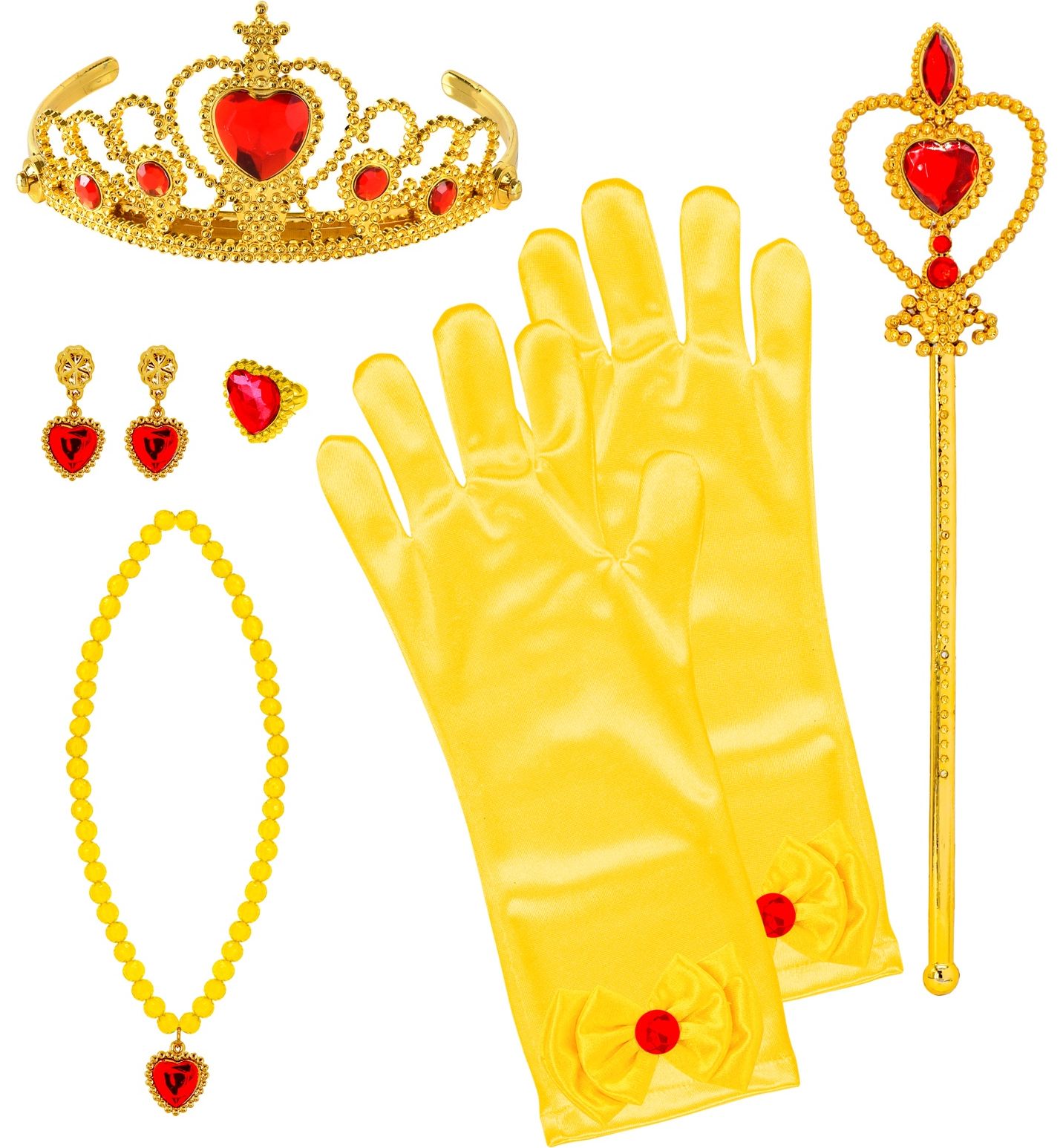 Belle Gele Prinses Accessoire Setje