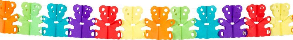 Beren Kleurrijke Verjaardag Slinger