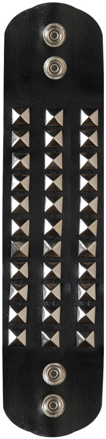 Bespijkerde Biker Armband 3 Rijen