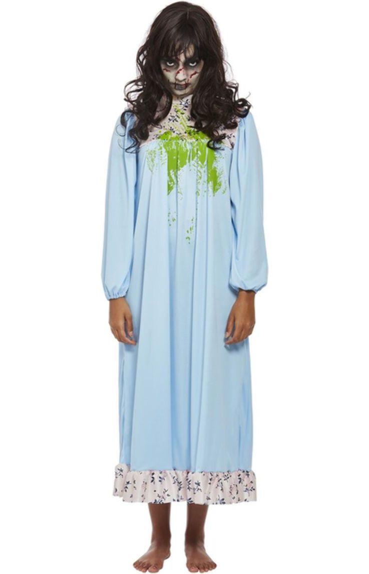 Bezeten Dame Kostuum Blauw