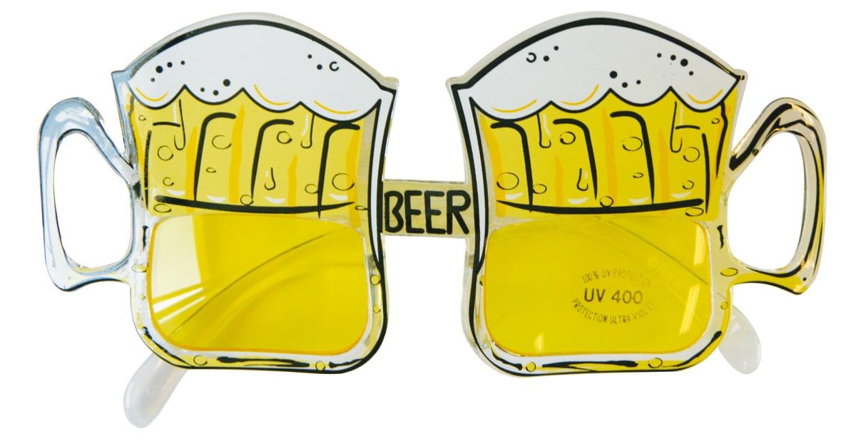Bierfeest bierglazen feest bril