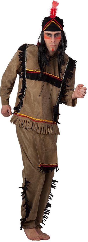 Big bear indianen kostuum man