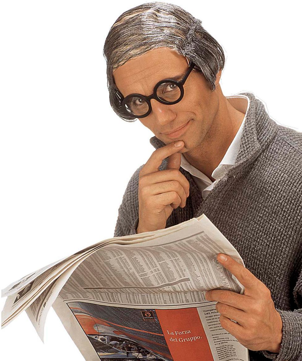 Bijna Kaal Opa Pruik