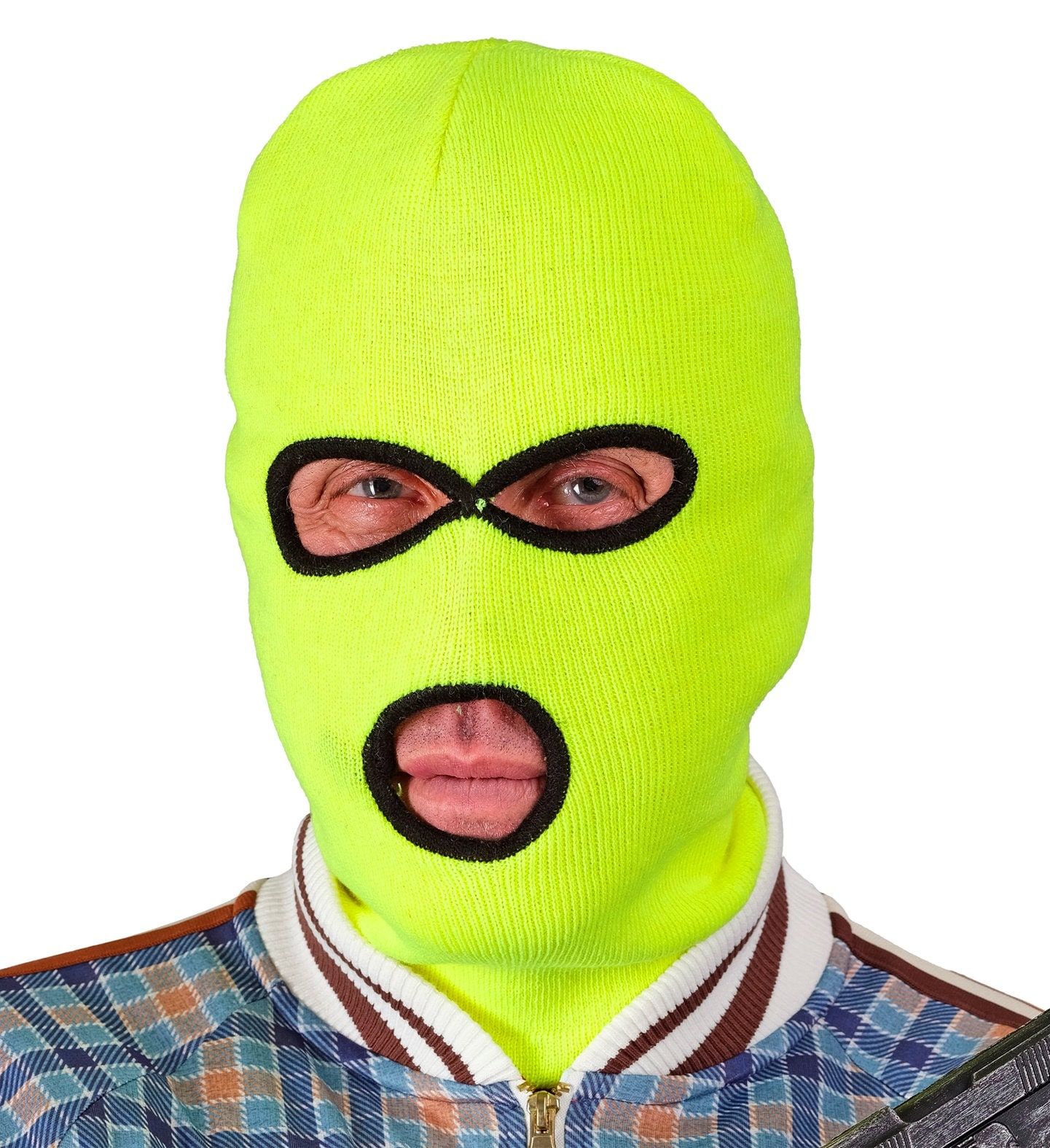 Bivakmuts Neon Geel Dames Heren Carnaval