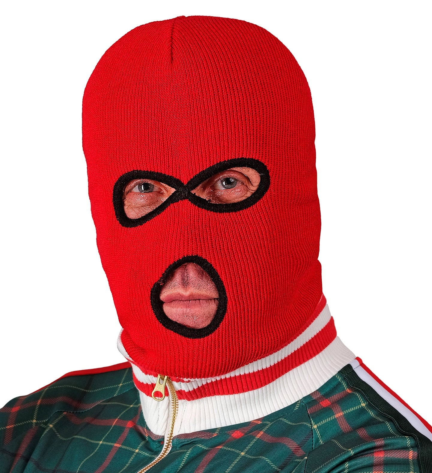 Bivakmuts Rood Dames Heren Carnaval