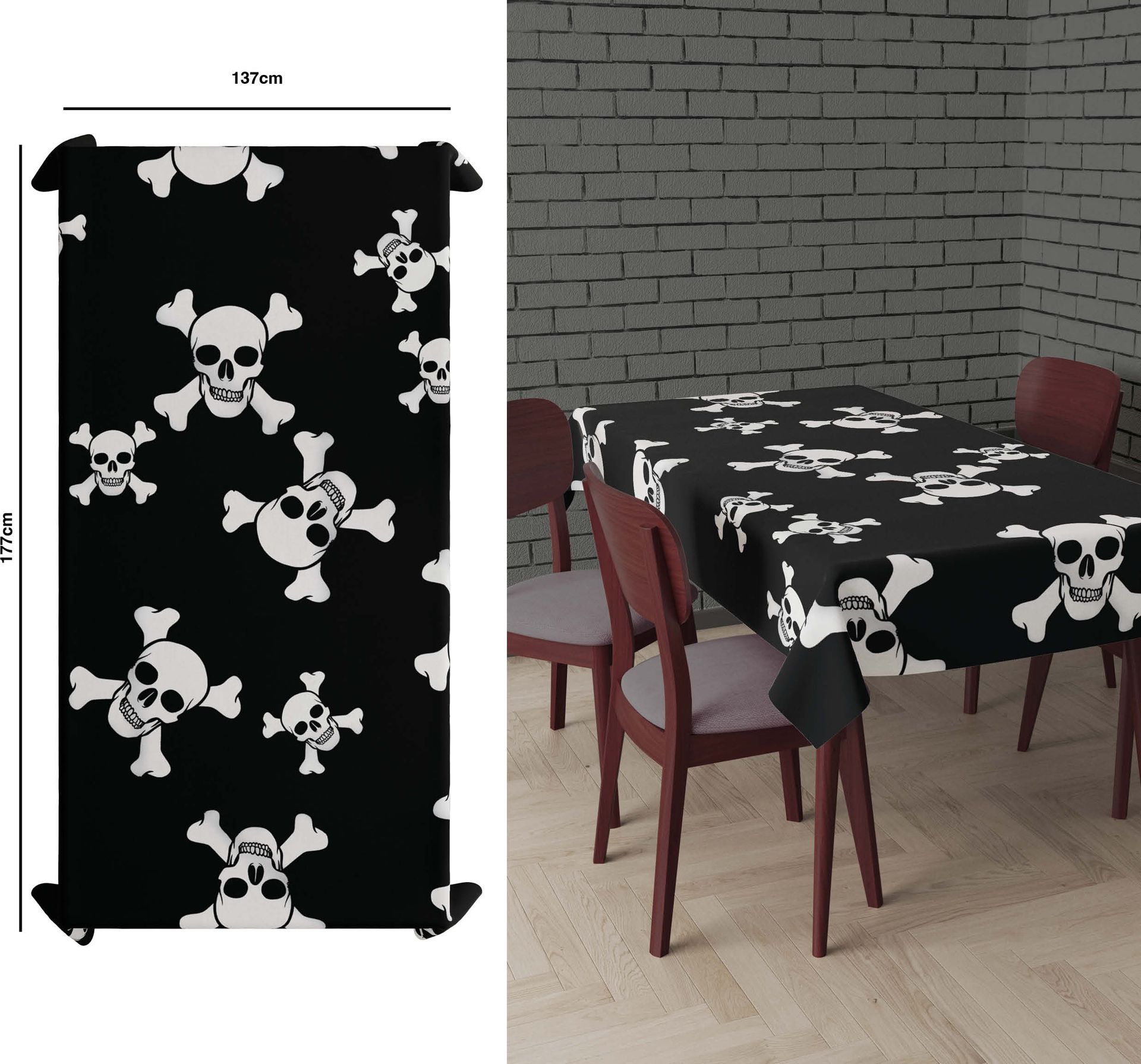 Black Skull Tafelkleed