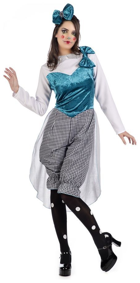 Blauw Antonella Poppen Kostuum