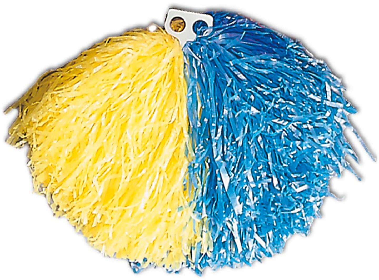 Blauw Gele Cheerleader Pom Pom