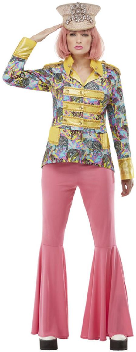 Blauw Gele Dames Carnavalsjas