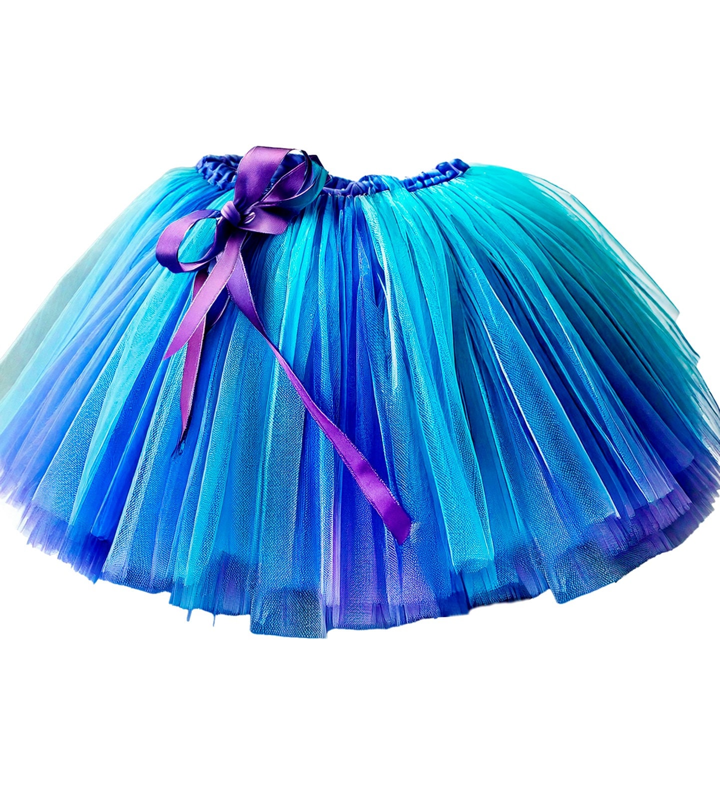 Blauw Groen Paarse Tutu met Binnenzak