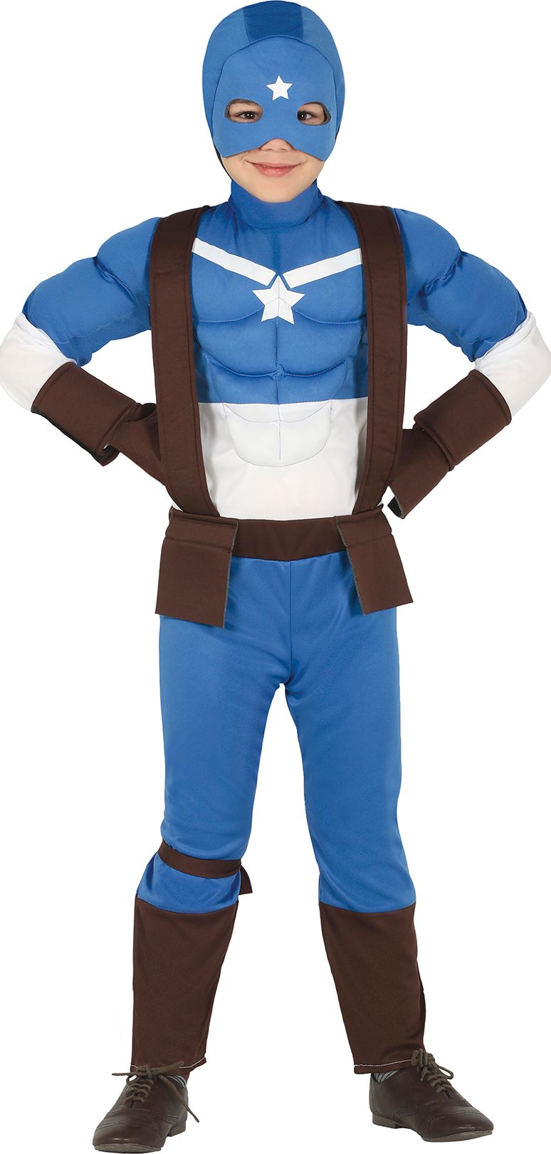 Blauw Marvel Superheld Kostuum Jongens